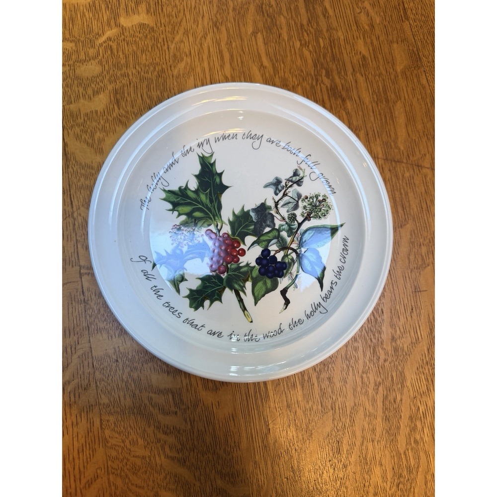 Portmeirion The Holly And The Ivy 7 3/8" Salad Plate NEW